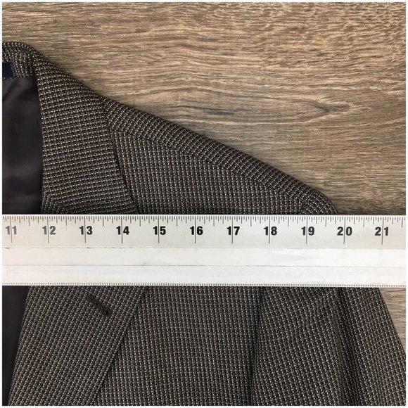 Joseph Abboud Mens Blazer Sport Coat Two Button Casual Jacket 42L Wool Silk Suit - Picture 10 of 13